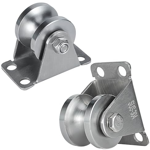KCNOFNC Umlenkrolle Stahlseil, Umlenkrollen für Seile, Seilrolle mit 2 Kugellager | 2 Stück