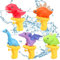 Dolanus 5 Stück Dino Wasserpistole für Kinder Dinosaurier spritzpistole Kleinkinder Watergun Sommer Schwimmbad Pool Party Outdoor Spielzeug für 3-8 Jahre Mädchen Junge Geschenk Geburtstag Spielsachen