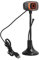 Plyisty Webcam, Fotocamera per Computer, Webcam USB per PC con Luce di Riempimento, Microfono Esterno, 640 X 480 Pixel, Rotazione di 360 Gradi, Fotocamera Web Video Professionale per