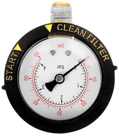 Toddmomy Manomètre De Pression D'eau Professionnel Manomètre De Test De Pression D'eau Pour Piscine