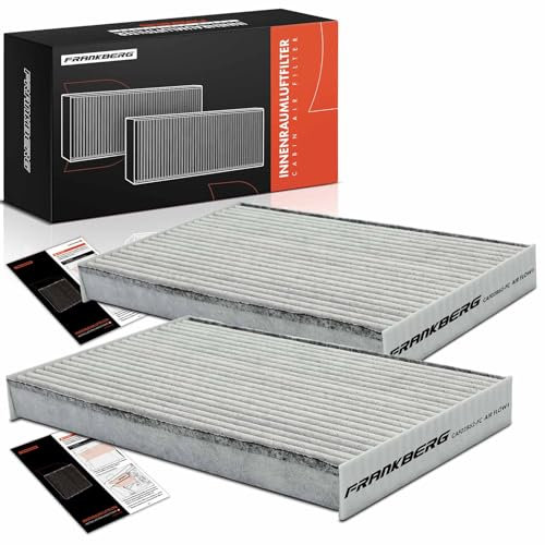 Frankberg 2x Filtro aria abitacolo Filtro antipolline Con Carbone attivo Compatibile con C3 Aircross II 2C 2R Crossland X P17 P2QO Crossland X P17 2017-2024 Replace# 9815106780