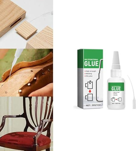 HFLWYWD Welding High-Strength Oily Glue,Universal Super Glue Gel,Instant Glue,Instant Bonding,Strong Adhesion,Repairs Last Long Time for Metal, Wood, Ceramics,Leather, Glass (1pcs)