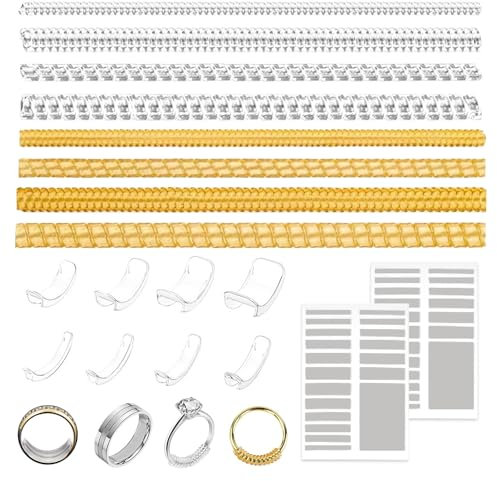 18 StüCk Ring Verkleinerung Unsichtbarer RinggrößEnversteller Ringverkleinerer Zum Verkleinern Ring Size Adjuster,FüR Lose Ringe,MäNner Frauen - Ring Kleiner Machen Size Adjuster.