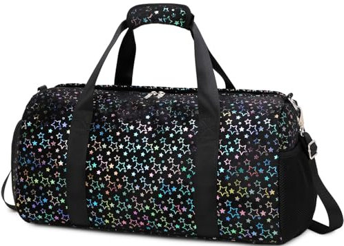 Borsa Palestra Bambina Borsa Sport Sportiva Ragazza Borsa Danza Piscina Ginnastica Borsone Viaggio con Scomparto per Scarpe