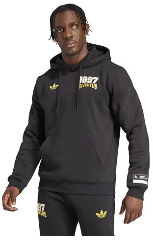 adidas Felpa con cappuccio Juventus VRCT L, Nero , L