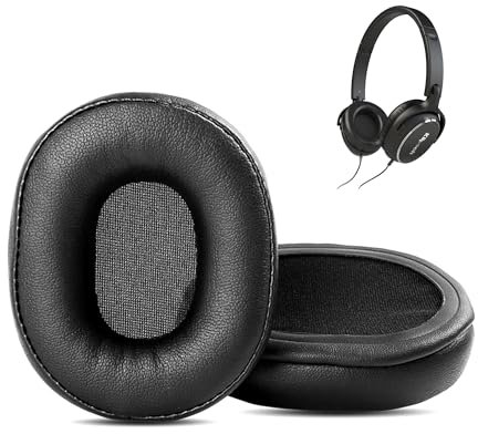 One R6 Ohrpolster kompatibel mit Klipsch Reference One R6 R6i On-Ear Kopfhörer,Ersatz-Ohrpolster Kissen mit Proteinleder/Memory-Schaum