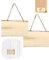 WUNZILO 2 pcs Holz für Brandmalerei Holzschild zum Aufhängen Unfertiges Blanko Holzschild Türschild mit Gravur Rechteckiges Hängendes Holzschild mit Juteseil Hängende Dekorative Holztafel Holzbrett
