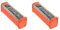 Tuesoa 2X 8 Slots 18650 DIY Power Bank Case Fast Charging Power Bank Case Large Capacity Digital Display Battery Storage Orange