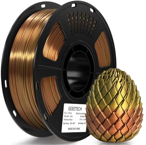 GEEETECH PLA silk Filament,Silk bronze Regenbogen,3D Drucker 1kg