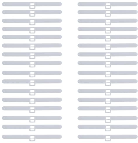 50 Pack Vertical Blind Top Hangers for 89 mm (3.5 Inch) Slats, White Vertical Blind Clips Plastic Spare Parts for Repair Durable Headrail Hooks, Replacement for UK Venetian Accessories for Home Office
