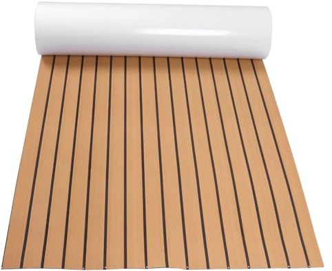 RASTKY Selbstklebender, Synthetischer Bootsbodenbelag aus EVA-Schaum für Yacht-Terrassendielen für Einfache Installation und Hochdruckreinigung mit Bemerkenswerter Anti-Rutsch-Wirkung für