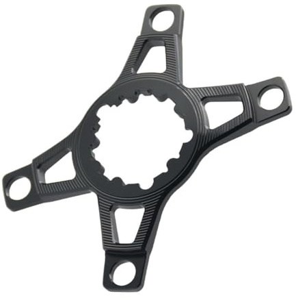 BlissfulAbode Kettenblatt-Adapter mit 4 Klammern, Spinnenkonverter für GXP 3-Bolzen Kurbel auf 4-Bolzen 110BCD Kettenblatt, Aluminiumlegierung, direkte Montage, Kurbelgarnitur, Schwarz