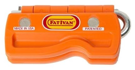 The Original Fat Ivan Fold Up Doorstop with Magnet - Orange