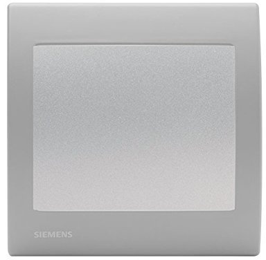 SIEMENS - Va et Vient Silver Delta Iris + Plaque basic Silver