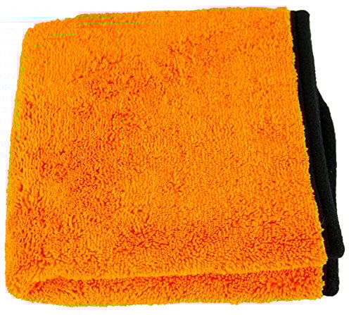 Liquid Elements – Auto Trockentuch Orange Baby 800 GSM 40 x 60 cm – weiches Mikrofasertuch zur Autopflege – extrem saugstark, fusselfrei & lackschonend (1 Stück)