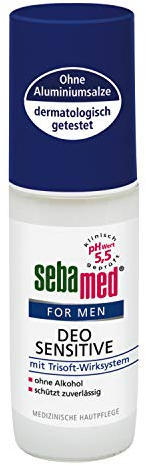 Sebamed For Men Deo Sensitive Roll-On 50 ml, besonders hautverträglich, frei von Alkohol und Aluminiumsalzen