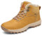 Mishansha Winterschuhe Herren Gefüttert Winterstiefel Damen Winterboots Rutschfest Wanderschuhe Winter Boots Wasserdicht Trekkingschuhe Schneestiefel Gelb,Gr.45