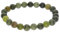 Jade Nephrit Kugel Schmuck Edelstein Stretch Armband 8S228 - individuelle Größe Kugel Durchmesser 8mm, DisplayLength 20