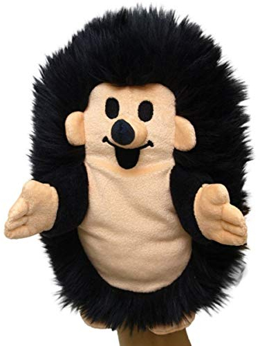 Handpuppe Igel schwarz, 27cm - aus der Serie mit dem kleinen Maulwurf