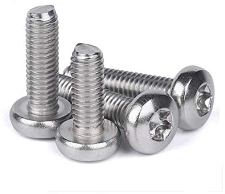 10/50 Stück M1.6 M2 M2.5 M3 M4 M5 M6 304 Edelstahl GB2672 Torx-Flachkopfschraube Sechslappen-Rundkopf-Maschinenschrauben, 30 mm, M5 10 Stück