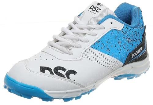 DSC Herren Zooter Cricket Shoes, White/Blue, 37 EU
