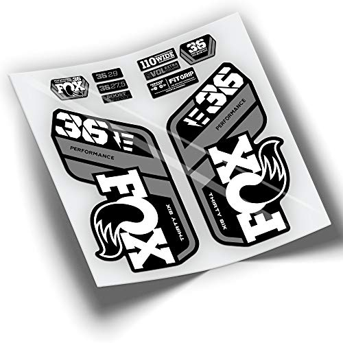 Aufkleber Gabel Fox 36 Performance 2021 Bicolor WP430 Weiß 010