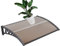 YIMING Auvent de Porte d'Entrée 100cm (39.37'') - Plusieurs Tailles, Coupe-Vent et Pluie - PC (Marron-Noir, 60×100×19cm)