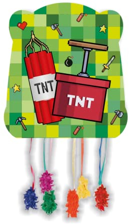 CONVER PARTY Piñata TNT Party - Gamer-Dekoration zum Geburtstag - Partyartikel - Kinderpartys, Feiern und Geburtstage - 1 Stück