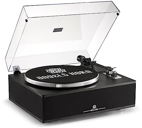 ANGELS HORN Bluetooth Vinyl Record Player with Built-in Speakers, AT-3600L