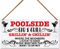 Holzschild für den Sommer, Pool, Terrasse, Dekoration für Zuhause, Hinterhof, Veranda, Dekoration, Schwimmbad, Poolbar und Grill