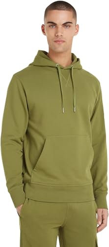 Calvin Klein Herren Hoodie Badge mit Kapuze, Grün (Dark Juniper) ,M