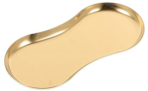 Cabilock 2st Desserts, Süßigkeitengericht Ringschale Aus Porzellan Schmuckständer Badezimmer-organizer Süße Schmuckschatulle Sashimi-teller Mädchen Schmuck Tablett Haushalt Rostfreier Stahl