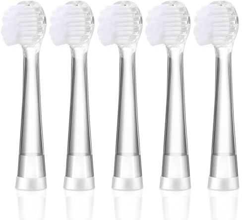 Ersatzbürsten Kinder für Seago SG513/SG977/SGEK6/DT-K6/DT-BB1, 5er Kinder Elektrische Zahnbürste Ersatzkopf für Seago （8-18 month)