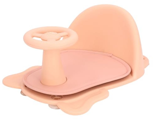 Baby-Badewannensitz, Bequeme Rückenlehne, Rutschfestes Kissen, Kleinkind-Badewannenstuhl, Kleinkind-Badewannensitz, Ergonomischer Baby-Badewannensitz für Zuhause (PINK)