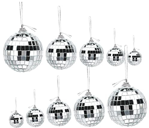 36St Outdoor-Disco Bar-Disco Partyzubehör der 70er Mini-Disco-Kugeln Party-Disco klein Dekor Diskokugel aus Glas hängende Discokugel reflektierend schmücken Charme Spiegelkugel