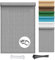 Sonnensegel Sonnenschutz Garten Balkon 2 x 4.5 m Rechteckig Atmungsaktiv UV Schutz Balkon Sichtschutz mit Ösen Und Kordel für Terrasse, Balkon, Pool Und Garten, Hellgrau