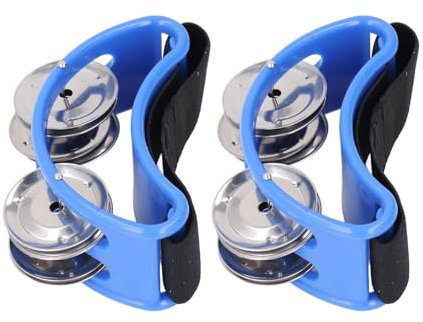 Percussione a Tamburello con Piede Regolabile, Shaker per Strumenti Musicali per Adulti, Multifunzionale con Metallo e Plastica ABS, da Utilizzare per Concerti, Feste, Cerimonie