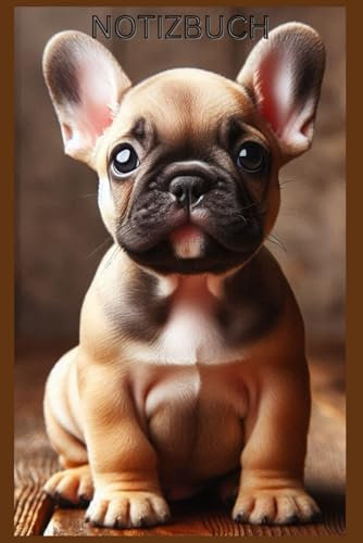 Französische Bulldogge Notizbuch, Buch: Das perfekte Geschenk für Bully Liebhaber & Bulldog Fans, Hundemotiv Liniert,DIN A5: Tagebuch, Journal, ... auf dem Cover, schönes Motiv, Welpe