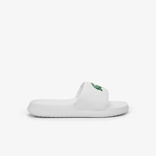 Lacoste Serve Slide 1.0 Herren-Sandalen, WHT/BLK, 46 EU