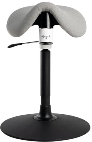 Bergardi Ergonomischer Bürohocker - Aktiver Hocker höhenverstellbar - Sitzhocker für einen gesunden Rücken - Sitzhocker ohne Rollen - Stehhilfe Tisch
