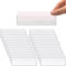 Benssey Etikettenhalter, Selbstklebendes Regaletikett, Transparentes Regaletikett, Karteikartentaschen, Schubladen, Aktenablagebehälter, Etikettenhalter, Langlebig, 100 Stück
