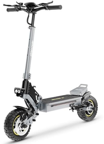 iENYRID Electric Scooter for Adults, 48V 15AH Battery 60KM Long Range, 25KM/H Max Speed, 3 Speed Modes, Foldable Design, Double Braking System, LED Lights, Shock Absorption, 150KG Load Capacity, Black
