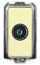 1 MODULO PRESA ANTENNA TV, BIANCO, COMPATIBILE CON BTICINO MAGIC, PRESA CON CONNETTORE DIAMETRO 9,5MM, MODULI E FRUTTI 100% COMPATIBILI, MATERIALI DI ALTA QUALITA'