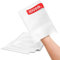 Lot de 100 gants de toilette jetables de qualité supérieure - En molleton ultra doux - Blanc - Gants de toilette jetables pour adultes et bébés - Gant de toilette en coton - Gants de toilette