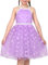 Sunny Fashion Robe Fille Lilas Dos Nu Tulle Papillon Dentelle Tailler sans Manches Partie 12 Ans