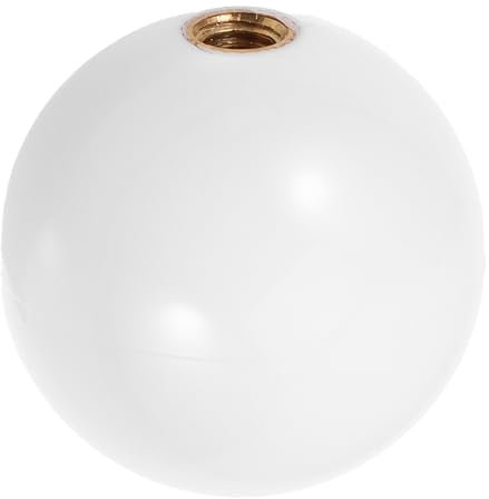 ibasenice Arcade Joystick Head Replacement 35mm White Plastic Game Stick Ball for Game Console Accessories Reusable Joystick Ball for Arcade Gaming