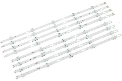 EUETVEXERK 8 Pezzi retroilluminazione a LED Compatibile for Samsung UN55TU8200 UN55TU7000 UN55TU8000 UE55TU7025 UE55TU8000 UE55TU7100 UE55TU7000 BN96-50316A 50315A Striscia Luminosa TV