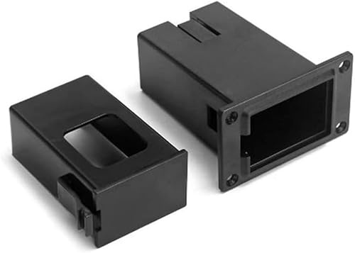 Black Guitar Pickup Battery Box Battery Guitar Case Acoustic Guitar Pickup Parts, Shell Cover Installed on Bass with 9V Box, Case Holder Replacement for EQ 7545R
