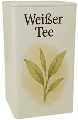 Tea Harmony Weißer Tee Dose 900ml MetallDose 900ml für stilvollen Genuss