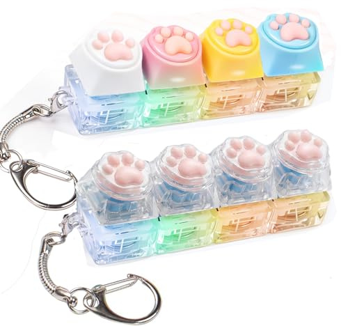 Goorder 2 Piezas Teclado Fidget Toys, Juguetes AntiestréS para Teclados, Teclado Fidget Clicker, Antiestres para Adultos Aliviar el EstréS Pass Tiempo